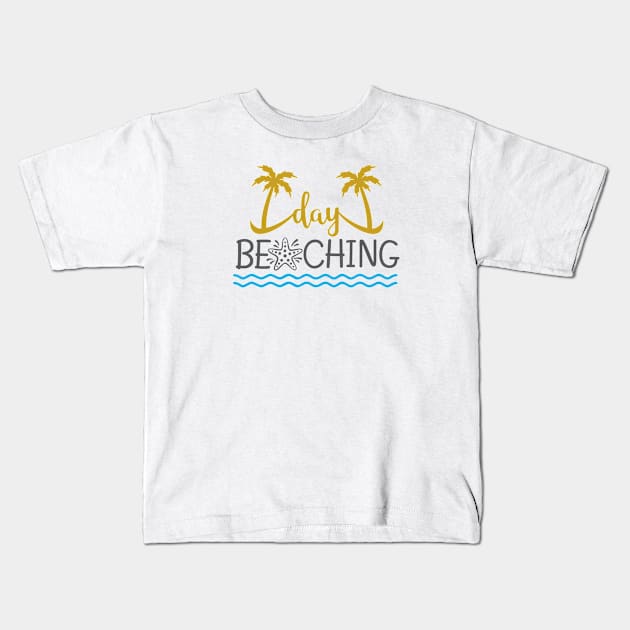 Day beaching Kids T-Shirt by oceanys